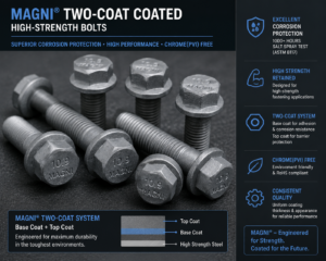 Magni two-coat coated high-strength bolts